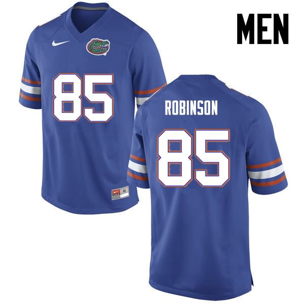 NCAA Florida Gators James Robinson Men's #85 Nike Blue Stitched Authentic College Football Jersey XJU0464RW